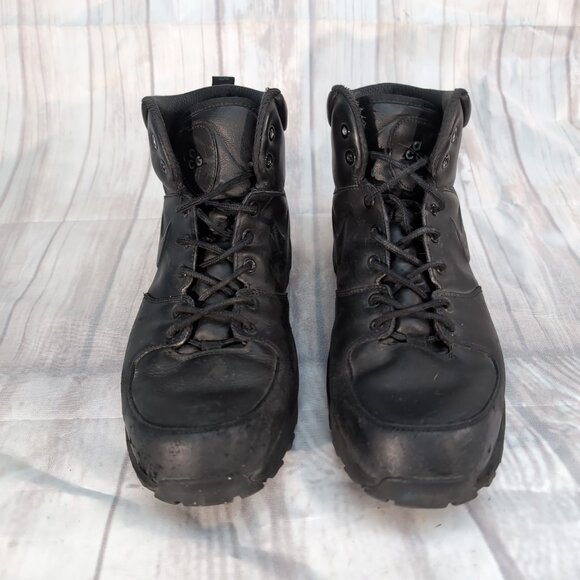 Nike ACG 454350-003 Combat Boots Black Leather/Nylon – Men’s Size 13 - Picture 1 of 9